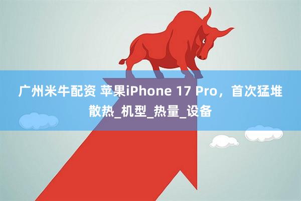 广州米牛配资 苹果iPhone 17 Pro，首次猛堆散热_机型_热量_设备