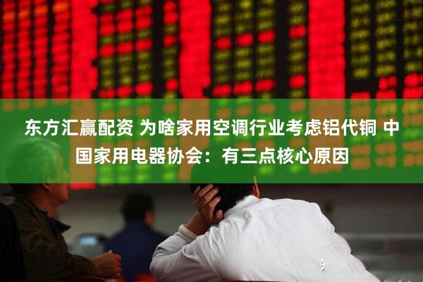 东方汇赢配资 为啥家用空调行业考虑铝代铜 中国家用电器协会:有三点核心原因