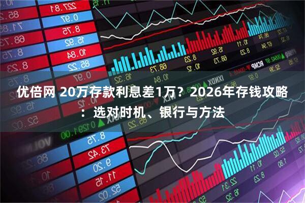 优倍网 20万存款利息差1万？2026年存钱攻略：选对时机、银行与方法